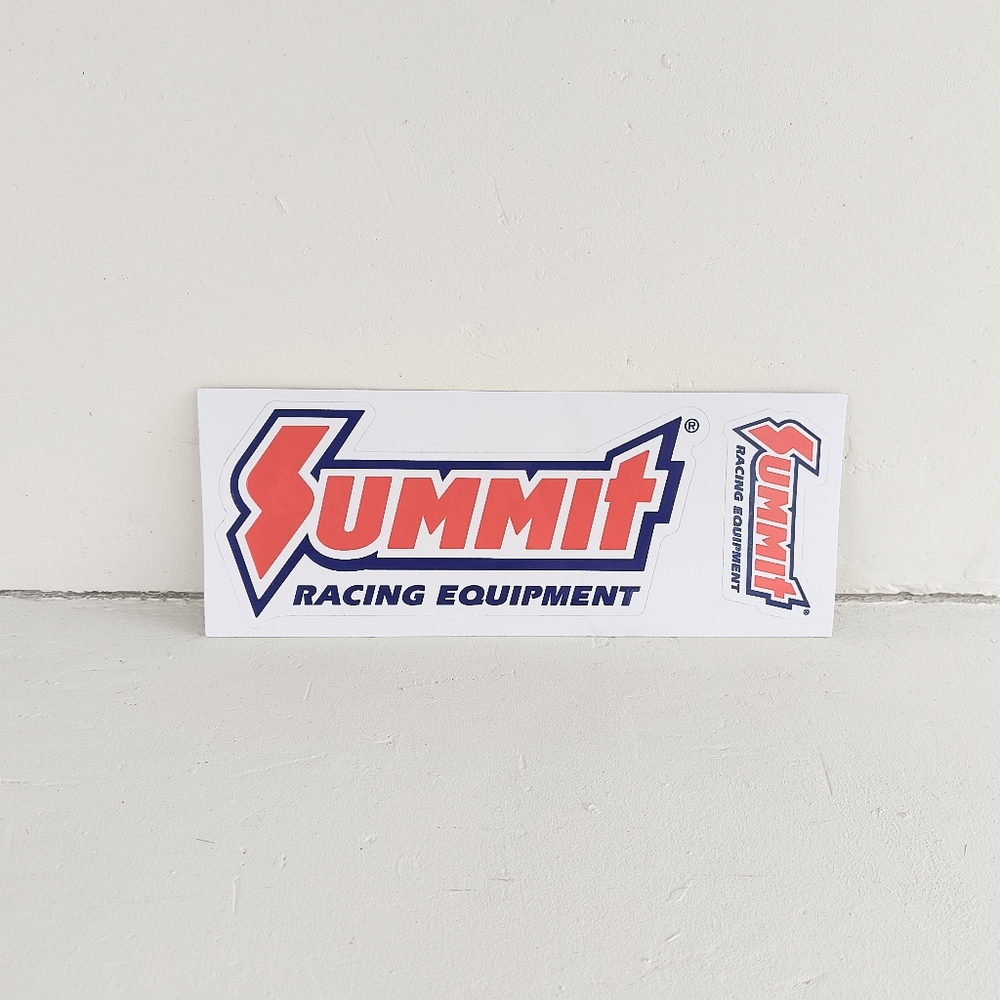 SUMMIT RACING | Racing Equipment Marketing Ad Double Sticker Pack 4 Units